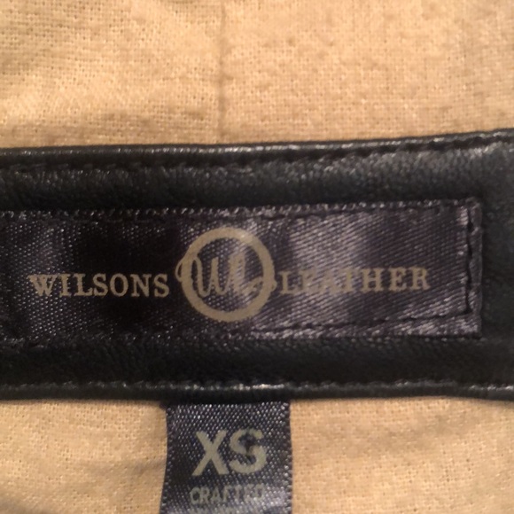Wilsons Leather black military style jacket. Size XS/S - Picture 8 of 8